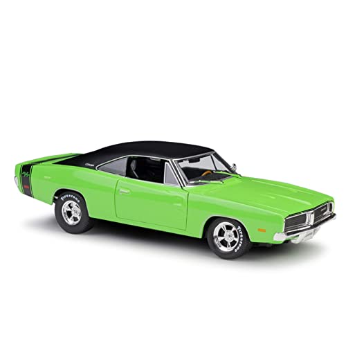 YRXIAO Modellbausatz Auto 1 18 Für Dodge Charger R/T 1969 Simulationslegierungsautomodell Mit Basissammlungsverzierungsgeschenken Für Wohndekorationen von YRXIAO