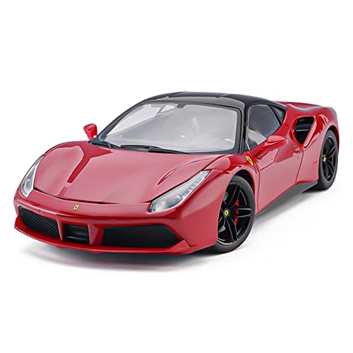 YRXIAO Modellbausatz Auto 1 18 Für Ferrari 488 GTB Rot Legierung Druckguss Modellsammlung Spielzeugauto Kindergeschenke Für Wohndekorationen von YRXIAO