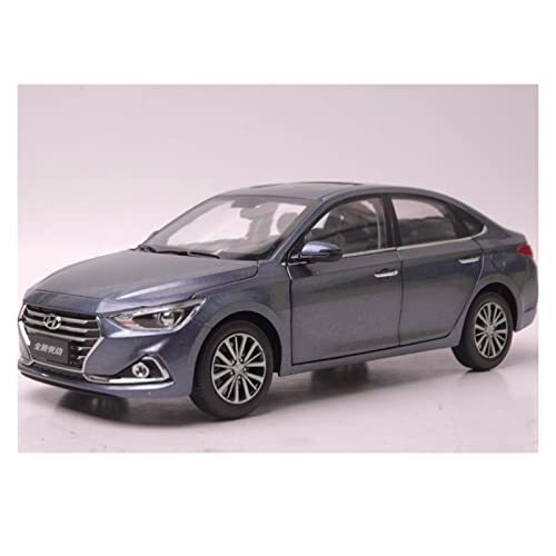 YRXIAO Modellbausatz Auto 1 18 Für Hyundai Elantra Celesta 2017 Hohe Simulation Metalllegierung Automodell Als Werbegeschenk Für Wohndekorationen(Blau) von YRXIAO