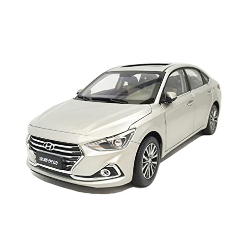 YRXIAO Modellbausatz Auto 1 18 Für Hyundai Elantra Celesta 2017 Hohe Simulation Metalllegierung Automodell Als Werbegeschenk Für Wohndekorationen(White) von YRXIAO