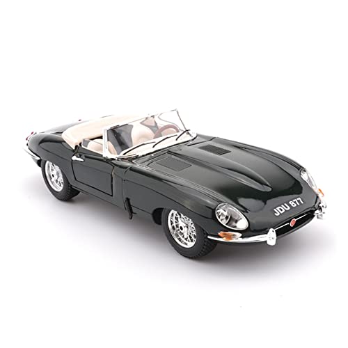 YRXIAO Modellbausatz Auto 1 18 Für Jaguar E-Type Statische Legierung Klassisches Cabrio-Automodell Druckguss-Fahrzeugsimulation Sammlergeschenk Für Wohndekorationen(Schwarz) von YRXIAO