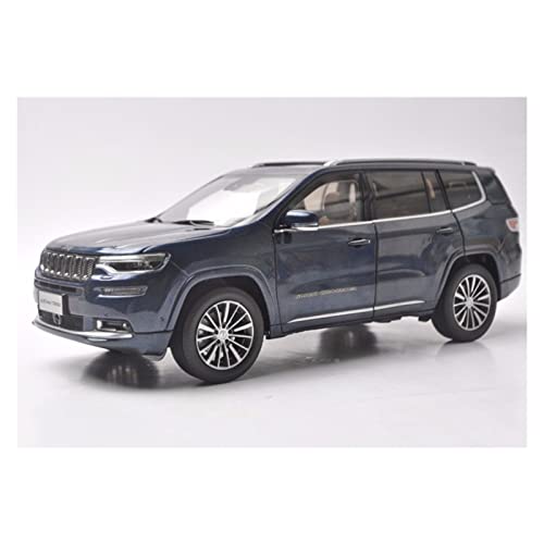 YRXIAO Modellbausatz Auto 1 18 Für Jeep Grand Commander 2018 Blau SUV Zinklegierung Simulation Auto Modell Für Erwachsene Geschenk Für Wohndekorationen von YRXIAO