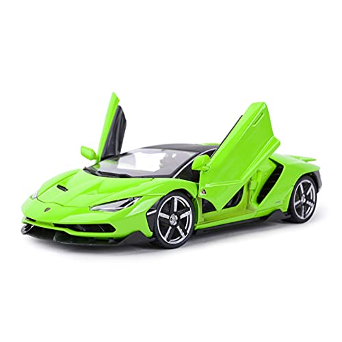 YRXIAO Modellbausatz Auto 1 18 Für Lamborghini Centenario LP770-4 Sportwagenmodell Statische Druckgussfahrzeuge Erwachsene Sammlerdisplay Für Wohndekorationen(Grün) von YRXIAO