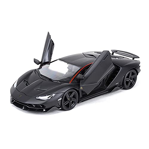 YRXIAO Modellbausatz Auto 1 18 Für Lamborghini Centenario LP770-4 Sportwagenmodell Statische Druckgussfahrzeuge Erwachsene Sammlerdisplay Für Wohndekorationen(Schwarz) von YRXIAO