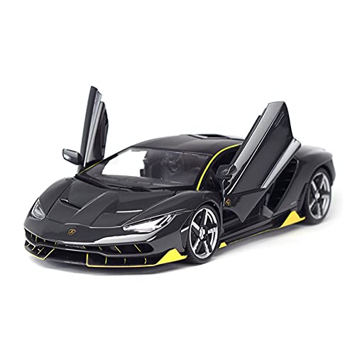 YRXIAO Modellbausatz Auto 1 18 Für Lamborghini Centenario LP770-4 Sportwagenmodell Statische Druckgussfahrzeuge Erwachsene Sammlerdisplay Für Wohndekorationen(Titanium) von YRXIAO