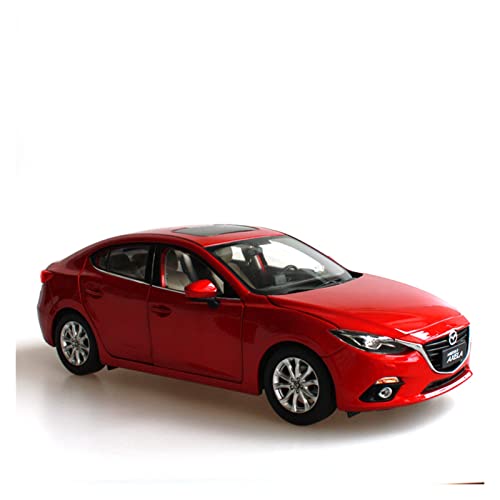YRXIAO Modellbausatz Auto 1 18 Für Mazda 3 Axela 2014 Red Sedan Simulation Metalllegierung Diecast Automodell Für Erwachsene Geschenk Für Wohndekorationen von YRXIAO