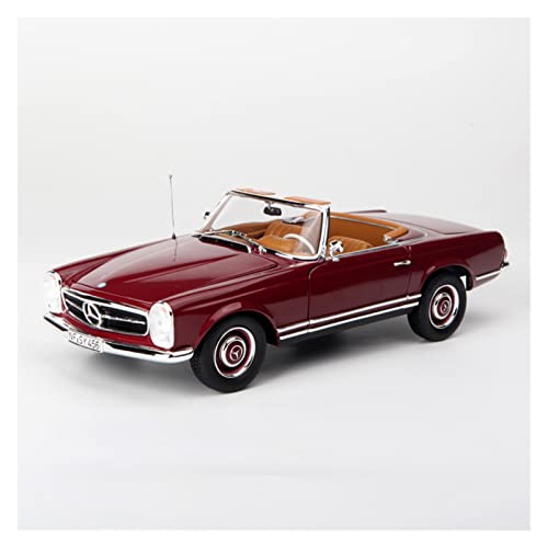 YRXIAO Modellbausatz Auto 1 18 Für Mercedes-Benz 230 SL 1963 Legierung Automodell Sammlung Ornamente Geschenke Rot Für Wohndekorationen von YRXIAO