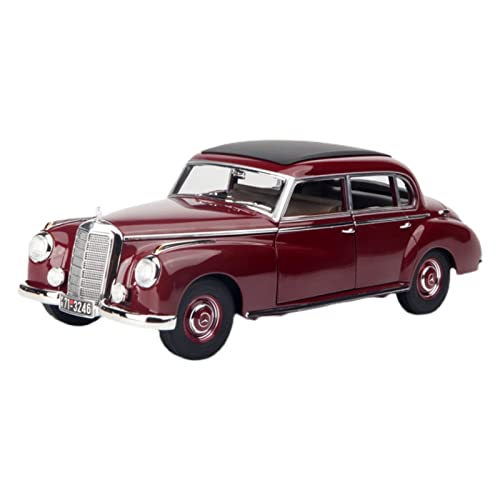 YRXIAO Modellbausatz Auto 1 18 Für Mercedes-Benz 300 1955 Simulation Legierung Automodell Kann Die Tür Weinrot Öffnen Für Wohndekorationen von YRXIAO