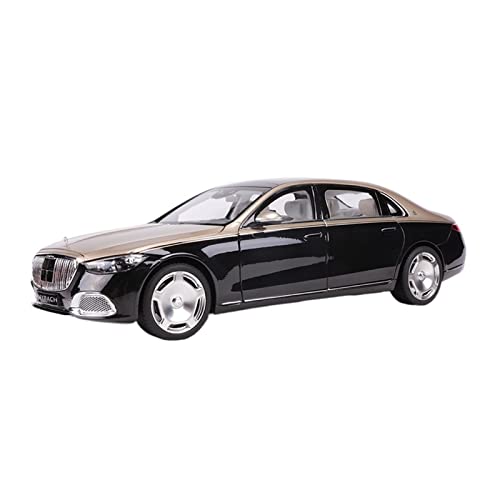 YRXIAO Modellbausatz Auto 1 18 Für Mercedes-Maybach 2021 Automodell Aus Druckgusslegierung Für Schwarz Mit Beigem Innenraum Sammlungsgeschenk Für Wohndekorationen von YRXIAO
