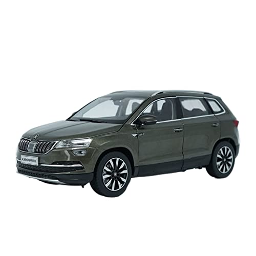 YRXIAO Modellbausatz Auto 1 18 Für Skoda KAROQ Sportline 2018 Braun SUV Simulation Legierung Diecast Automodell Für Erwachsene Geschenk Für Wohndekorationen von YRXIAO