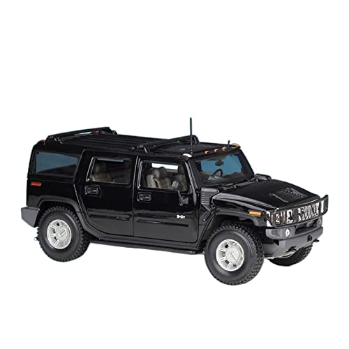 YRXIAO Modellbausatz Auto 1 18 Passend Für Hummer 2003 H2 Metalldruckguss Muscle Simulation Automodell Sammlerstück Miniatur Souvenir Für Wohndekorationen(A) von YRXIAO
