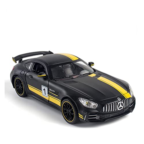 YRXIAO Modellbausatz Auto 1 24 Druckgusslegierung Sportwagenmodell Ornamente Metall Spielzeugauto Zurückziehen Für Wohndekorationen(Schwarz) von YRXIAO