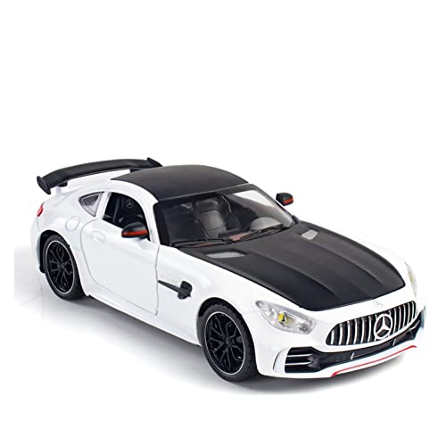 YRXIAO Modellbausatz Auto 1 24 Druckgusslegierung Sportwagenmodell Ornamente Metall Spielzeugauto Zurückziehen Für Wohndekorationen(White) von YRXIAO