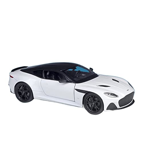 YRXIAO Modellbausatz Auto 1 24 Für Aston Martin DBS Sportwagenmodell Statische Druckgussfahrzeuge Erwachsene Sammlerstück Display Geschenk Für Wohndekorationen(White) von YRXIAO