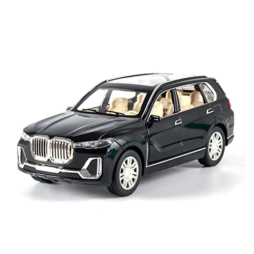 YRXIAO Modellbausatz Auto 1 24 Für BMW X7 SUV Diecast High Simulation Zinklegierung Automodell Geschäftsgeschenk Für Wohndekorationen(Schwarz) von YRXIAO