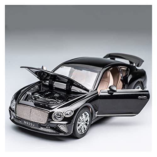 YRXIAO Modellbausatz Auto 1 24 Für Bentley GT Simulation Legierung Automodell Druckguss Spielzeugfahrzeuge Kinder Geschenksammlung Zurückziehen Für Wohndekorationen(Schwarz) von YRXIAO