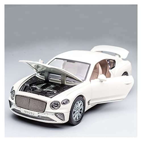 YRXIAO Modellbausatz Auto 1 24 Für Bentley GT Simulation Legierung Automodell Druckguss Spielzeugfahrzeuge Kinder Geschenksammlung Zurückziehen Für Wohndekorationen(White) von YRXIAO