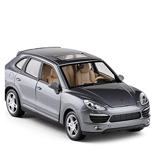 YRXIAO Modellbausatz Auto 1 24 Für Cayenne SUV High Simulation Zinklegierung 4-Türer Automodell Für Jungen Erwachsene Wohndekorationen(Silber) von YRXIAO