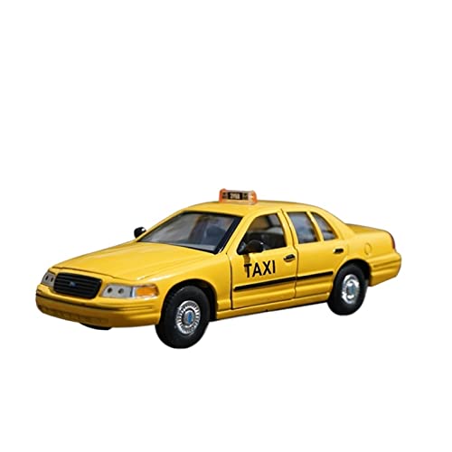 YRXIAO Modellbausatz Auto 1 24 Für Ford Crown Victoria 1999 Taxi Polizei Legierung Diecast Modell Spielzeugauto Für Kinder Geschenk Für Wohndekorationen(B) von YRXIAO