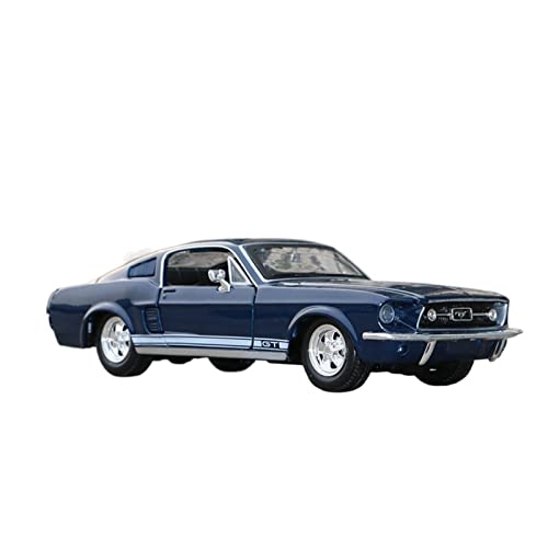 YRXIAO Modellbausatz Auto 1 24 Für Ford Mustang 1967 GT Oldtimer Legierung Automodell Sammlerstücke Souvenir Jungen Geschenk Für Wohndekorationen von YRXIAO