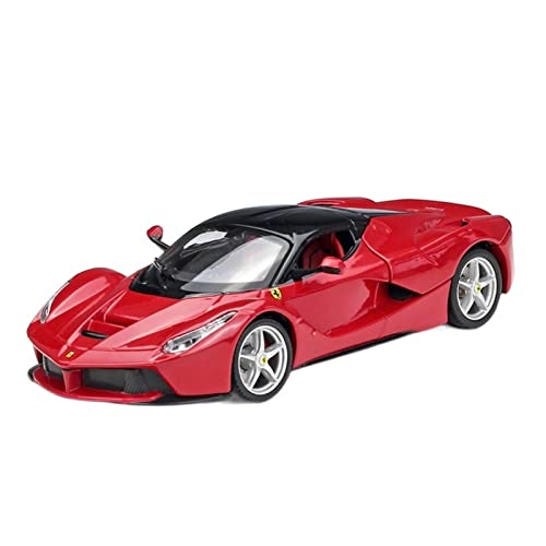 YRXIAO Modellbausatz Auto 1 24 Für Laferrari Sportwagen Red Static Simulation Alloy Diecast Model Collection Car Für Wohndekorationen(A) von YRXIAO