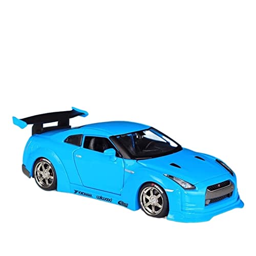 YRXIAO Modellbausatz Auto 1 24 Für Nissan 2009 GT-R Legierung Automodell Sammlerstücke Dekoration Jungen Geschenk Spielzeug Auto Für Wohndekorationen(A) von YRXIAO