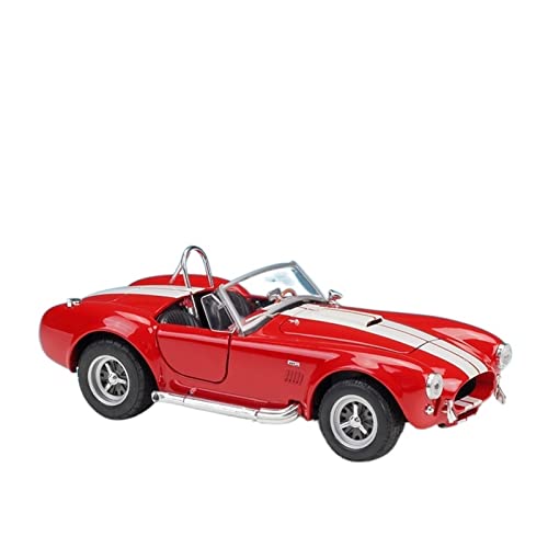 YRXIAO Modellbausatz Auto 1 24 Für Shelby Cobra 1965 Alloy Diecast Classic Modell Sportwagen Kinder Geschenk Für Wohndekorationen(B) von YRXIAO