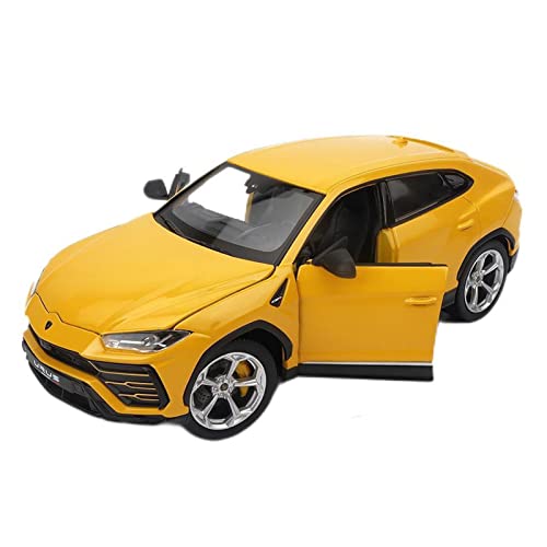 YRXIAO Modellbausatz Auto 1 24 Static Diecast Für Lamborghini Urus SUV Simulation Automodell Metall Fahrzeug Ornamente Display Geschenk Für Wohndekorationen(Yellow) von YRXIAO