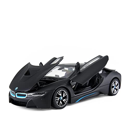 YRXIAO Modellbausatz Auto 1 24 for BMW I8 Druckgusslegierung Automodell Dekoration Abnehmbares Kinderspielzeug Für Wohndekorationen(Schwarz) von YRXIAO