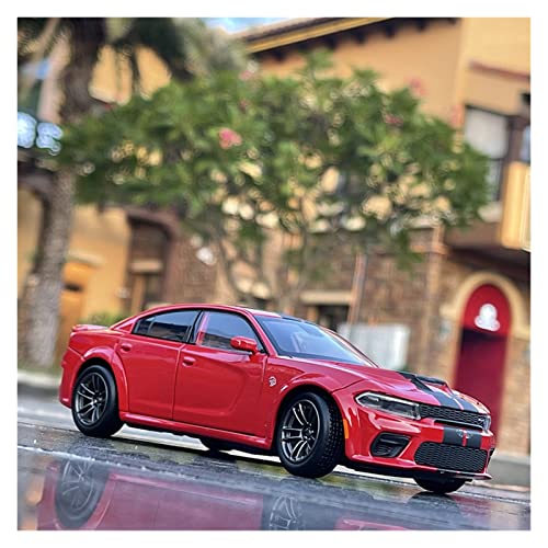 YRXIAO Modellbausatz Auto 1 32 Für Dodge Charger SRT Hellcat Legierung Automodell Metalldruckguss Spielzeugfahrzeuge Sammlungsgeschenke Für Wohndekorationen(Rot) von YRXIAO