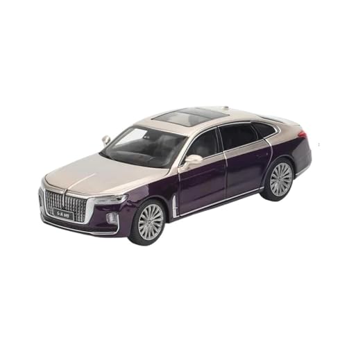 YRXIAO Modellbausatz Auto 1 32 Für Hongqi H9 Metall Modell Legierung Pull Back Geschenk Auto Modell Spielzeug Für Wohndekorationen(Purple) von YRXIAO