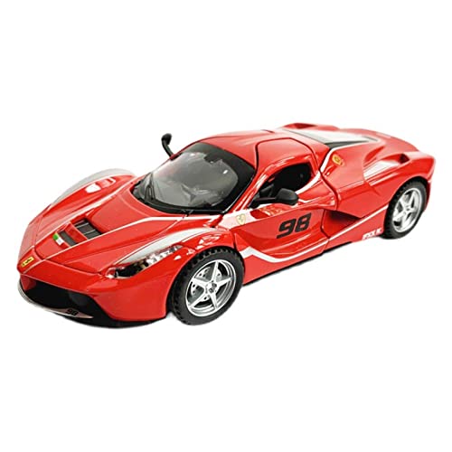 YRXIAO Modellbausatz Auto 1 32 Für Laferrari FXXK Simulation Legierung Sportwagenmodell Kindergeburtstagsgeschenk Für Wohndekorationen(Rot) von YRXIAO