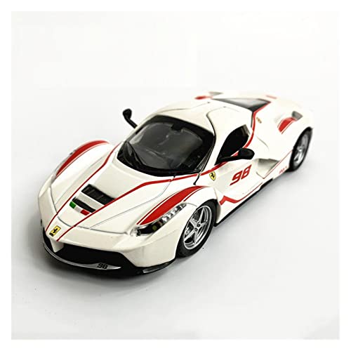 YRXIAO Modellbausatz Auto 1 32 Für Laferrari FXXK Simulation Legierung Sportwagenmodell Kindergeburtstagsgeschenk Für Wohndekorationen(White) von YRXIAO