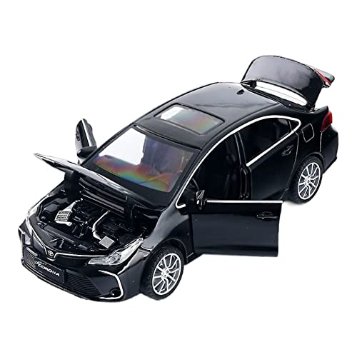 YRXIAO Modellbausatz Auto 1 32 Für Toyota Corolla Schwarz Legierung Druckguss Spielzeug Simulation Fahrzeug Modell Sammlung Geburtstagsgeschenk Für Wohndekorationen(Schwarz) von YRXIAO