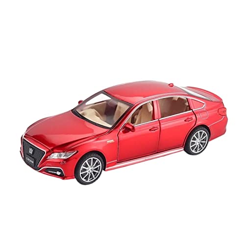 YRXIAO Modellbausatz Auto 1 32 Für Toyota Crown Alloy Suspension Automodell Druckguss Klassisches Spielzeug Fahrzeug Junge Geburtstagsgeschenk Für Wohndekorationen(Rot) von YRXIAO