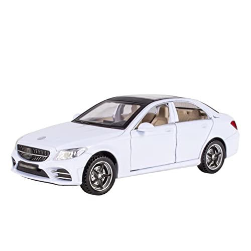 YRXIAO Modellbausatz Auto 1 32 Zinklegierung Sportwagenmodell Geschenk Metall Kinderautospielzeug Zurückziehen Für Wohndekorationen(White) von YRXIAO