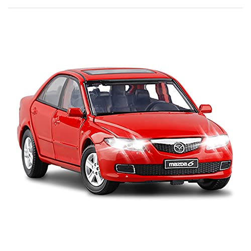YRXIAO Modellbausatz Auto 1 32 for Mazda Zinklegierung Automodell Abnehmbares Jungenspielzeug Geschenk Für Wohndekorationen(Rot) von YRXIAO