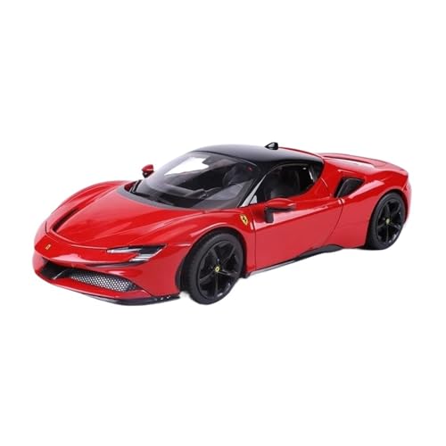 YRXIAO Modellbausatz Auto 1:18 FÜR Ferrari SF90 Stradale Auto Modell Druckguss Legierung Auto Modell Handwerk Dekoration Sammlung Spielzeug Für Wohndekorationen von YRXIAO