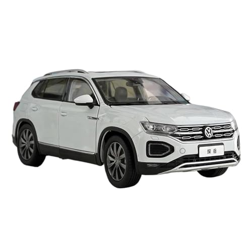 YRXIAO Modellbausatz Auto 1:18 FÜR VW TAYRON SUV Legierung Auto Modell Diecast Metall Geländewagen Auto Modell Sammlung Spielzeug Dekoration Hobby Für Wohndekorationen(White) von YRXIAO