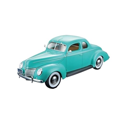 YRXIAO Modellbausatz Auto 1:18 Für Ford 1939 Grün Rot Druckgusslegierung Automodell Ford Classic Collection Ornament Automodell Gedenken Für Wohndekorationen(Green) von YRXIAO