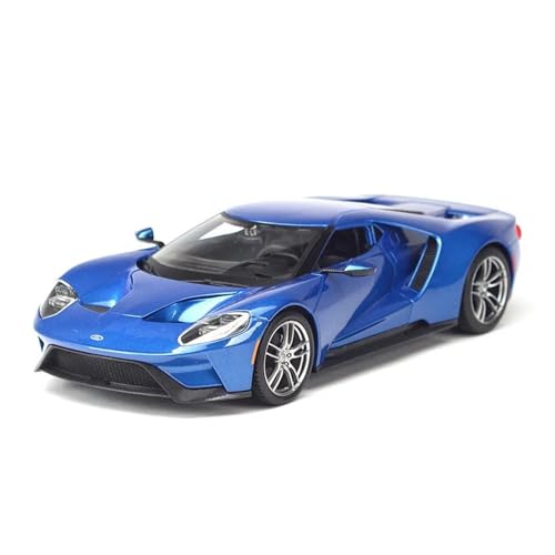 YRXIAO Modellbausatz Auto 1:18 Für Ford Gt Le Mans Racing Car 2017 Alloy Miniatur Diecast Model Ford Gt Gulf Version Sport Car Toy Für Wohndekorationen von YRXIAO
