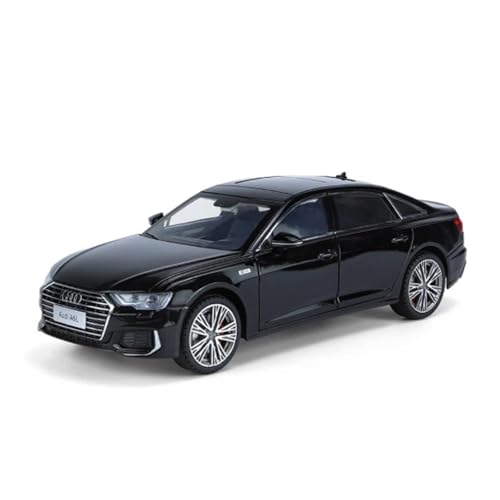 YRXIAO Modellbausatz Auto 1:18 für Audi A6 Legierung Auto Modell Diecast Spielzeug Metall Fahrzeug Modell Hobby Display Desktop Dekoration Modell Für Wohndekorationen(Black) von YRXIAO