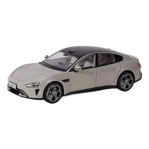 YRXIAO Modellbausatz Auto 1:24 Für Xiaomi Su7 Legierung Miniatur Druckguss Modell Auto Xiaomi Druckguss Modell Sammleredition Automodelle Für Wohndekorationen(Gray) von YRXIAO