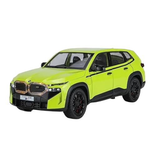 YRXIAO Modellbausatz Auto 1:24 für BMW DIE XM Diecast Metall Legierung Modell Auto Sound Licht Zurückziehen Sammlung A638 Hobby Ornamente Modell Für Wohndekorationen(Green) von YRXIAO