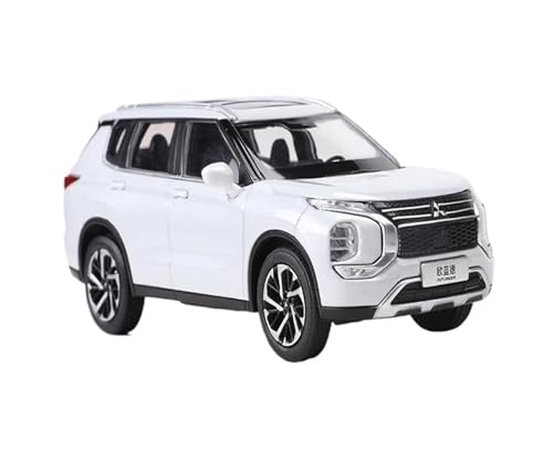 YRXIAO Modellbausatz Auto 1:43 Für Mitsubishi Outlander SUV Legierung Modell Auto Limited Edition Autos Desktop Dekoration Display Sammeln Modell Für Wohndekorationen(White) von YRXIAO