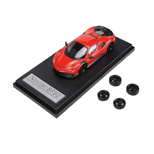 YRXIAO Modellbausatz Auto 1:64 Für Ferrari Novitec SF90 Legierung Modellauto Limited Edition Modellautos Ornamente Hobby Modellautos Dekoration Für Wohndekorationen von YRXIAO