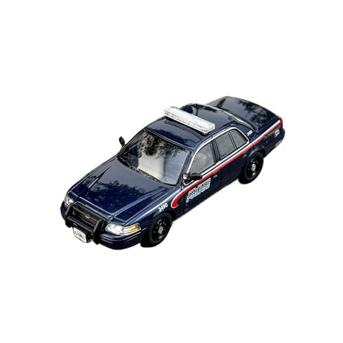 YRXIAO Modellbausatz Auto 1:64 Für Ford CV Interceptor Großes Polizeiauto Legierung Polizeiauto Kunstausstellung Modell Maßstab Automodell Für Wohndekorationen von YRXIAO