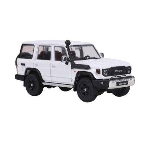 YRXIAO Modellbausatz Auto 1:64 Für Land Cruiser LC70 SUV-Modellauto Aus Legierung Limitierte Auflage Automodell Aus Legierung Sammlerautomodelle Für Wohndekorationen(White) von YRXIAO