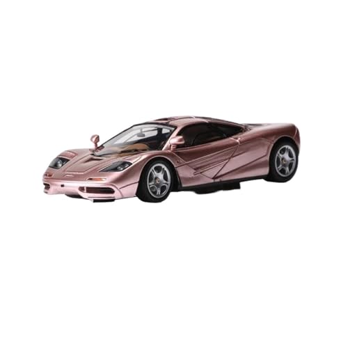 YRXIAO Modellbausatz Auto 1:64 Für McLaren F1 Kunstharz-Modellauto Limitierte Auflage 199 Displays, Hobby-Modellautos Heimdekoration Modellautos Für Wohndekorationen(Pink) von YRXIAO