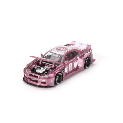 YRXIAO Modellbausatz Auto 1:64 Für Nissan R34 Skyline GT-R Sammlerautomodelle Legierungsautomodelle Modelle Legierungsautomodelle Limited Edition Für Wohndekorationen von YRXIAO